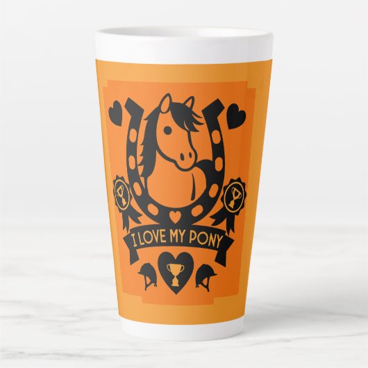 Tasse Latte Pony Club Rider (Devant)