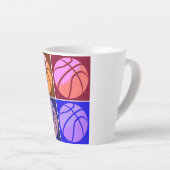 Tasse Latte Pop Art Basket (Angle droit)