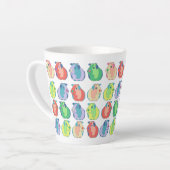 Tasse Latte Pop Art Guinea Pig Motif (Angle gauche)