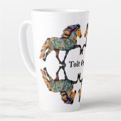 Tasse Latte Pop Art islandais Cheval  (Angle gauche)