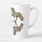 Tasse Latte Pop Art islandais Cheval  (Droite)
