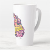 Tasse Latte Pop Art Retro Personnalisé (6) (Angle droit)