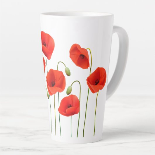 Tasse Latte Poppies (Angle droit)