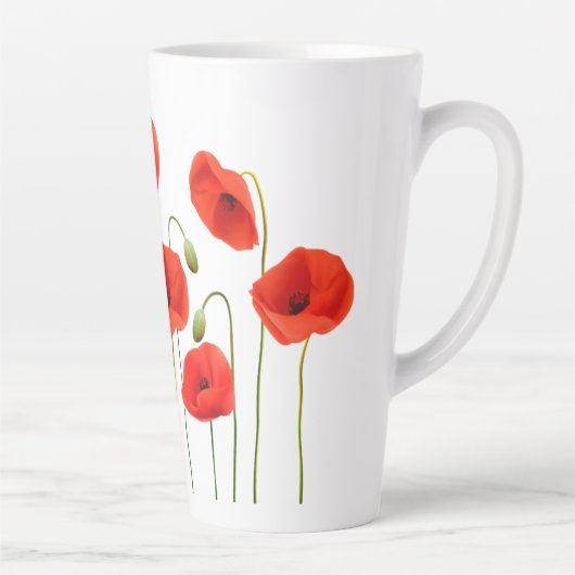 Tasse Latte Poppies (Droite)