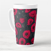 Tasse Latte Poppies rouges (Angle gauche)