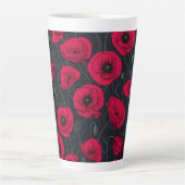 Tasse Latte Poppies rouges (Devant)