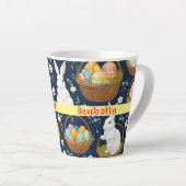Tasse Latte Populaire Bunny Happy Easter Collection (Angle droit)