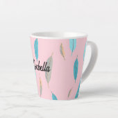 Tasse Latte Popular Feathers Luxury Boho Collection (Angle droit)