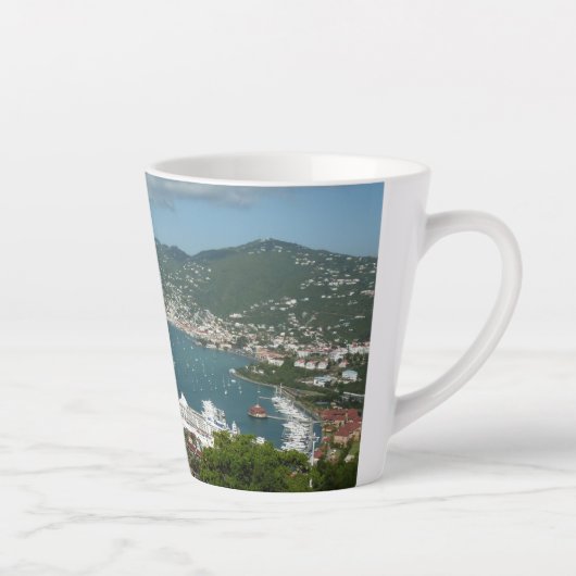 Tasse Latte Port à St. Thomas Îles Vierges américaines (Droite)