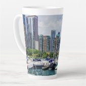 Tasse Latte Port de Chicago (Angle gauche)