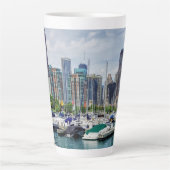 Tasse Latte Port de Chicago (Devant)