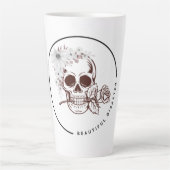 Tasse Latte Porte - clé acrylique (Devant)