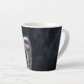 Tasse Latte portrait d'autruche (Angle droit)