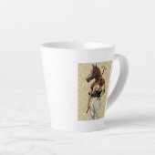 Tasse Latte Portrait de Polo Horse (Angle droit)