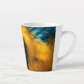 Tasse Latte Portrait en macao bleu et jaune (Droite)