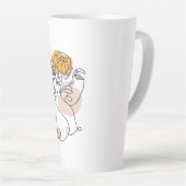 Tasse Latte Portrait féminin (Angle droit)