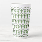 Tasse Latte Pose du cœur extraterrestre (Devant)