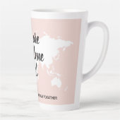 Tasse Latte Positif Vous N'Êtes Pas Seul Citation Motivation F (Droite)