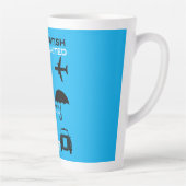 Tasse Latte Poster Nostalgalic Retro Airline (Droite)