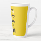 Tasse Latte Poster Nostalgalic Retro Airline (Droite)