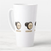 Tasse Latte Pot à café avec arrêt de jeu d'orgue à tuyaux COFF (Angle gauche)