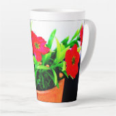 Tasse Latte Pot de fleurs (Angle droit)
