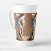 Tasse Latte Poterie Abstraite (Angle gauche)