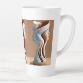 Tasse Latte Poterie Abstraite (Droite)