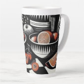 Tasse Latte Poterie géométrique (Angle droit)