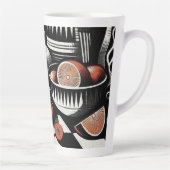 Tasse Latte Poterie géométrique (Droite)