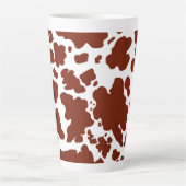 Tasse Latte Pots Brown de vache modernes Imprimer (Devant)