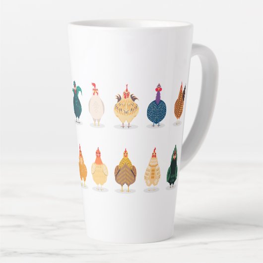 Tasse Latte  Poulet mou (Angle droit)