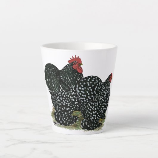 Tasse Latte Poulet moucheté (Devant)