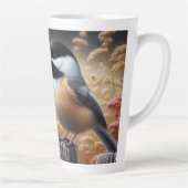 Tasse Latte Poulet perché sur la clôture (Droite)