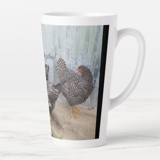 Tasse Latte Poulets amusants (Droite)