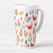Tasse Latte Poulets d'élevage (Angle droit)
