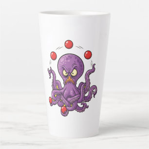 Tasse Latte Poulpe jongleur en colère