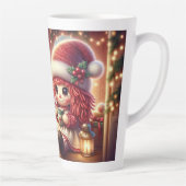 Tasse Latte Poupée de Noël Boire du cacao chaud (Droite)