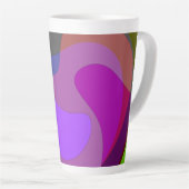 Tasse Latte Pourpre Et Vert 403 (Angle droit)