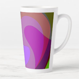 Tasse Latte Pourpre Et Vert 403