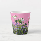 Tasse Latte Poussière d'anémone et de géranium. Musique en lat (Devant)