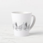 Tasse Latte Prague vintage (Angle droit)