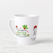 Tasse Latte PRATIQUE DE Noël Santé mentale autonome (Angle gauche)