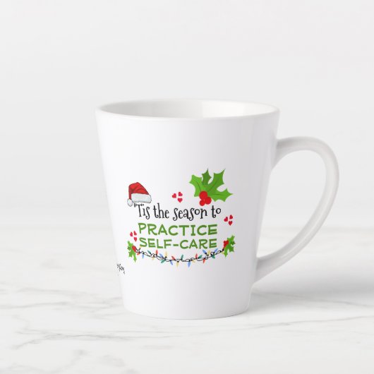 Tasse Latte PRATIQUE DE Noël Santé mentale autonome (Droite)