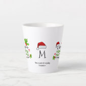 Tasse Latte PRATIQUE DE Noël Santé mentale autonome (Devant)