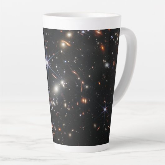 Tasse Latte Premier champ profond de l'univers de James webb (Angle droit)