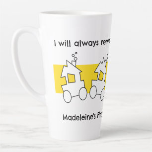Tasse Latte Première fête de train d'anniversaire