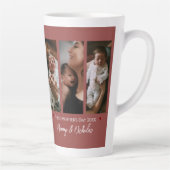 Tasse Latte Première fête des mères Trois photos Collage en te (Droite)