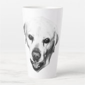 Tasse Latte Présence monochrome (Devant)