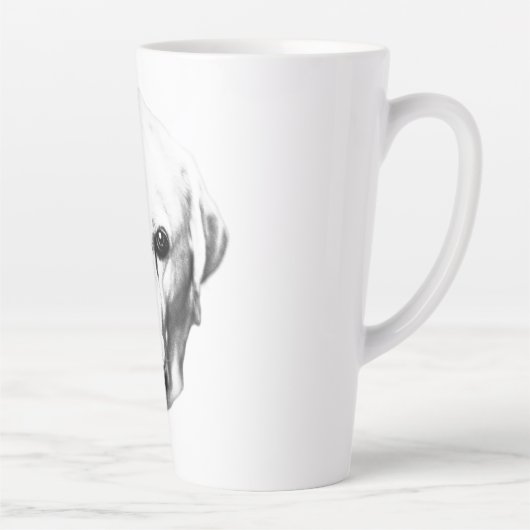 Tasse Latte Présence monochrome (Droite)